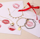 Pura Vida Love Charms Chain Gold Bracelet