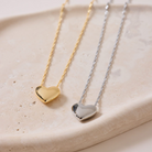 Pura Vida Puffy Heart Bead Pendant Nklc 5PK Gold 0