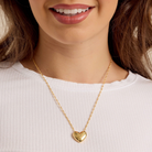 Pura Vida Puffy Heart Bead Pendant Nklc 5PK Gold 0