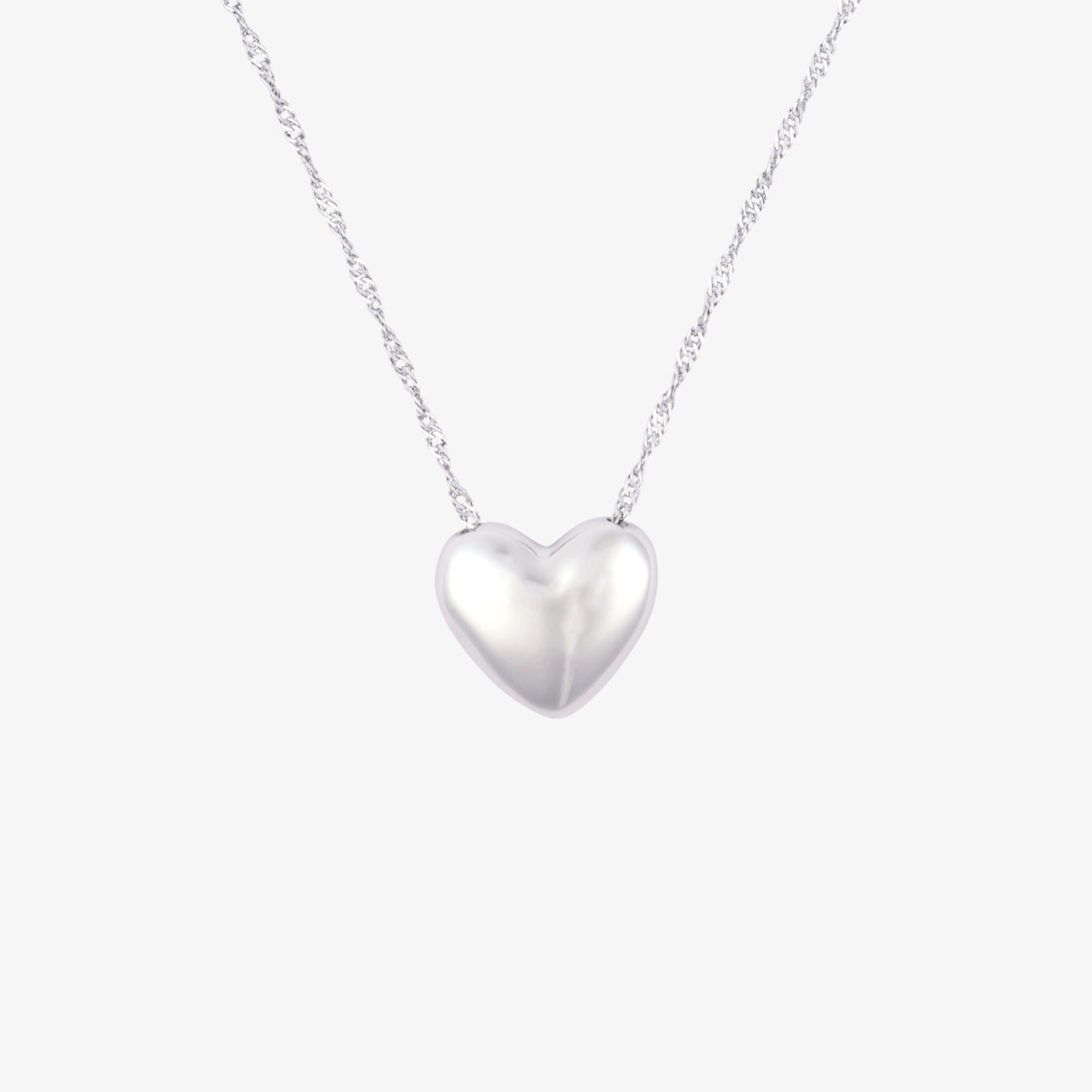 Pura Vida Puffy Heart Bead Pendant Nklc 5PK Gold 0