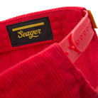 Seager Bradley Corduroy Snapback Red O/S
