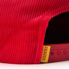 Seager Bradley Corduroy Snapback Red O/S