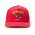 Seager Bradley Corduroy Snapback Red O/S