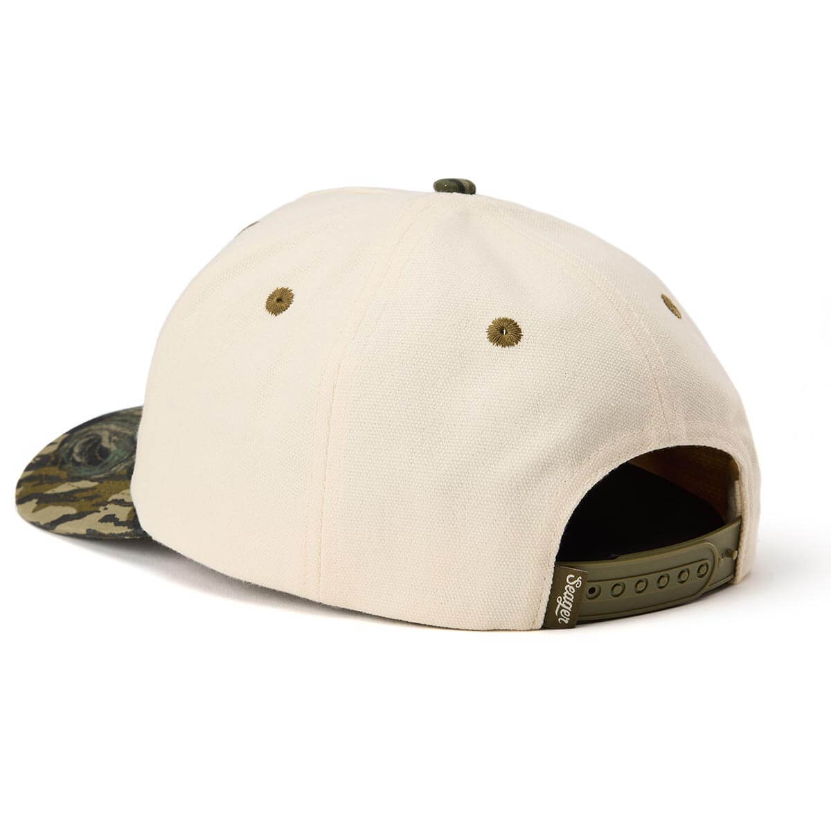 Seager X Mossy Oak Gone Hunting Snapback Hat Cream/CamoGreen OS