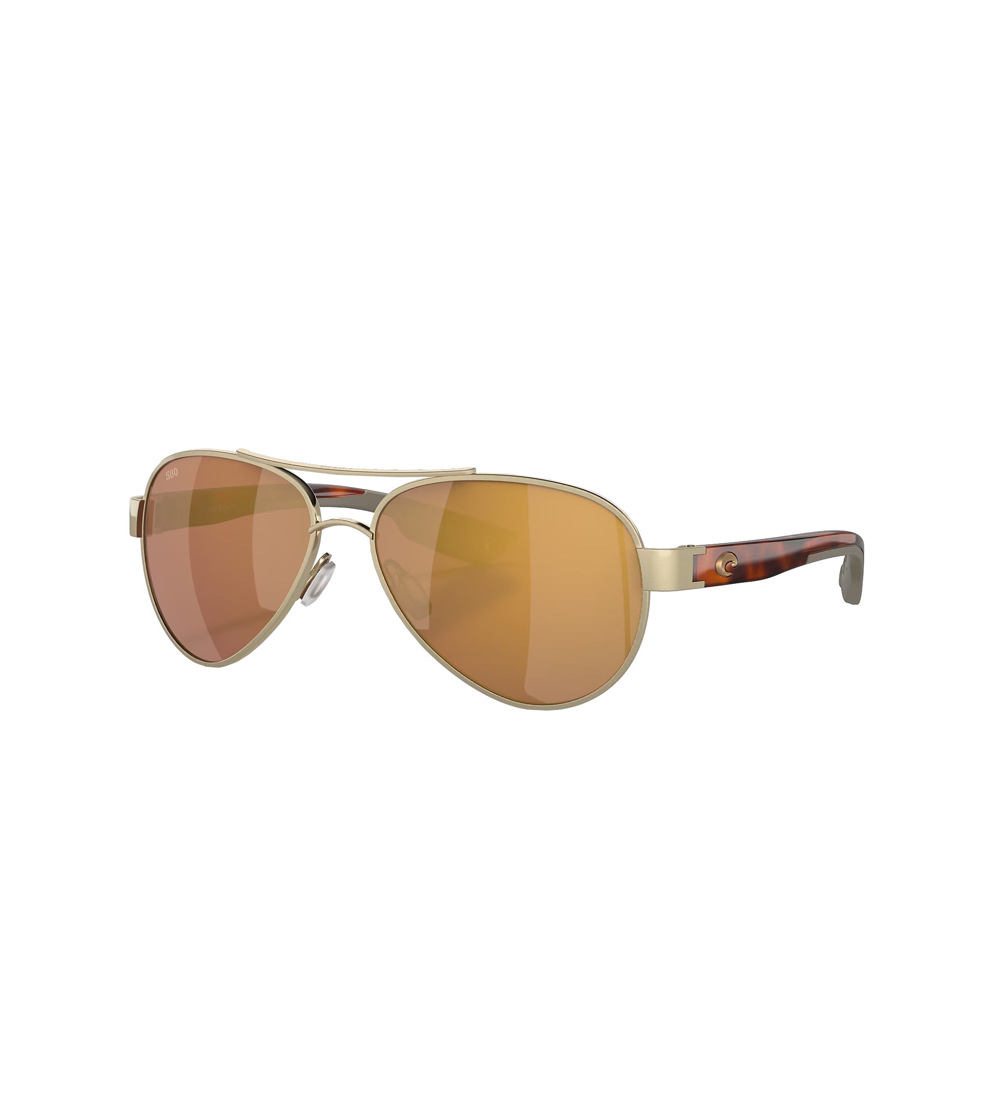 Costa Del Mar Loreto Sunglasses Brushed Gold Gold Mirror 580G