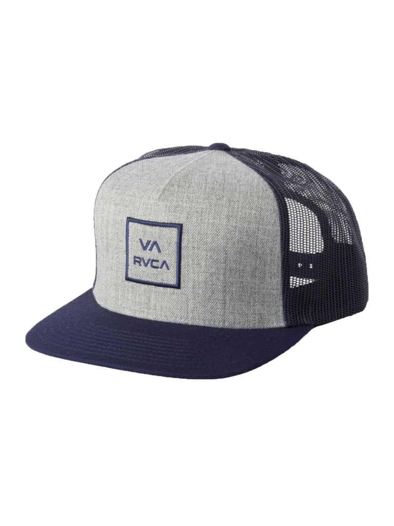 RVCA VA All The Way Trucker Hat GHY-GreyHeatherNavy OS