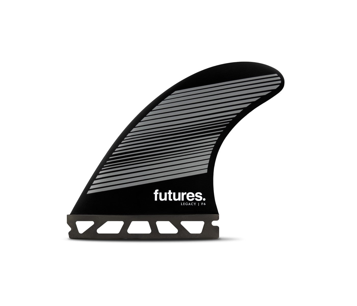 Future Fins F6 Legacy Thruster Fin Set Gray-Black M
