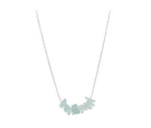 Salty Cali Aquamarine Rock Candy Necklace Silver OS 925Silver
