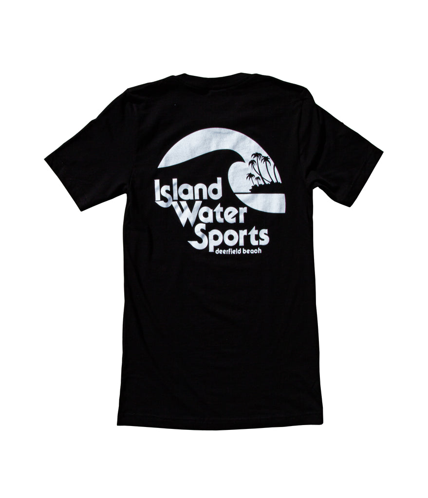 Island Water Sports Reverse Sticker S/S Tee Black/White XS