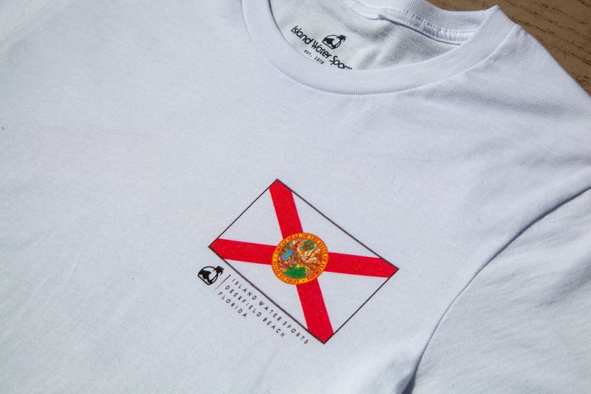 Island Water Sports Florida Pride S/S Tee White XXL