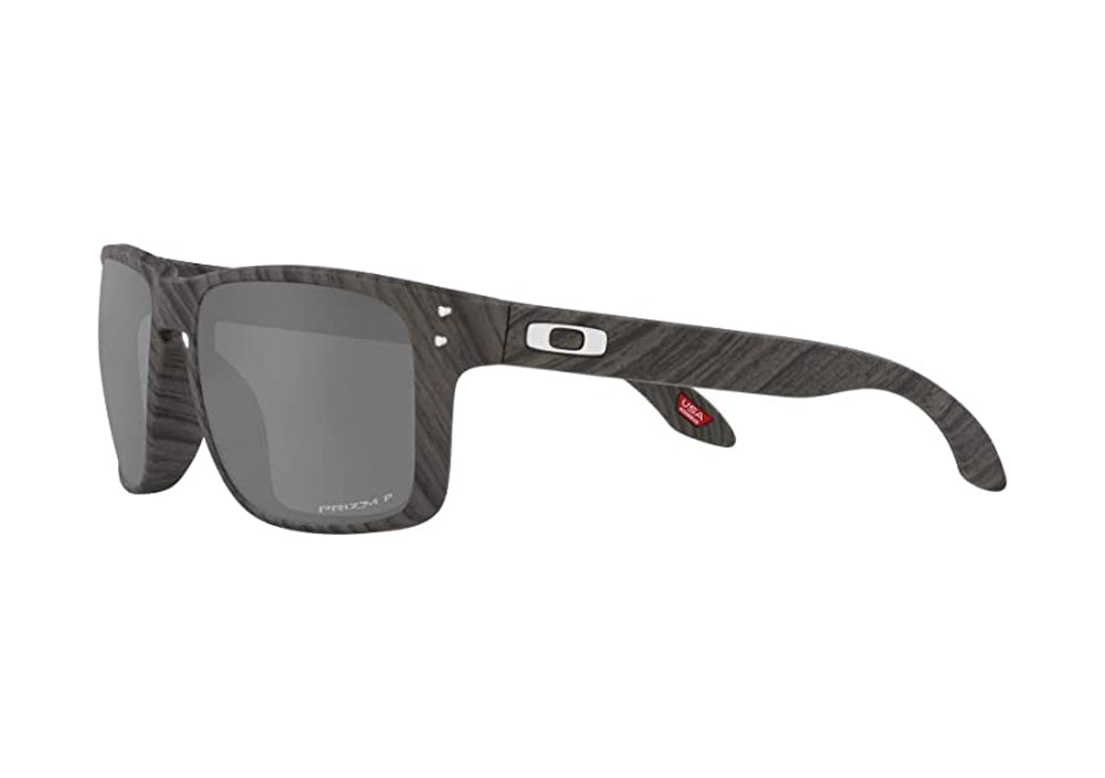 Oakley Holbrook Polarized Sunglasses Woodgrain PrizmBlack Square