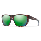 Smith Barra Polarized Sunglasses MatteTortoise GreenMirror Square
