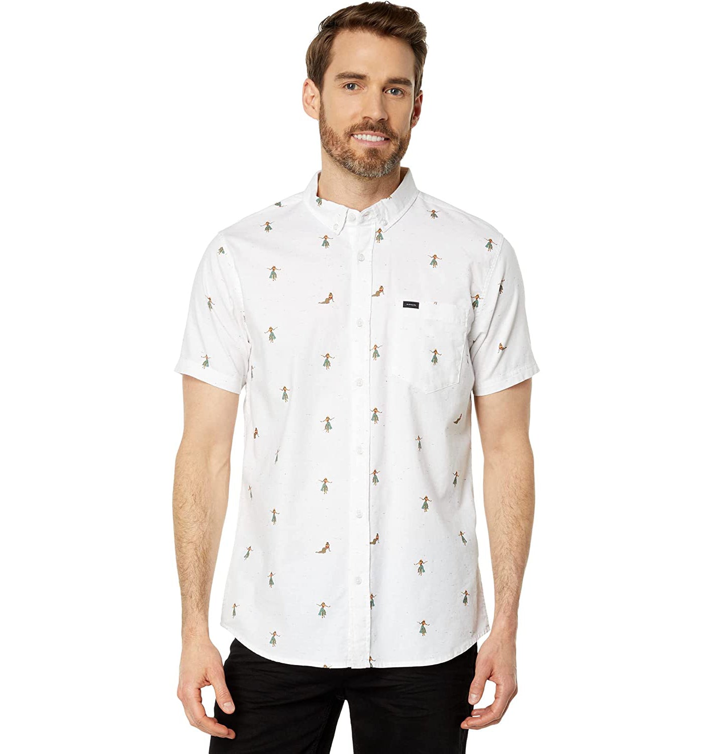 Rip Curl Hula Breach SS Shirt 0003-Off White L