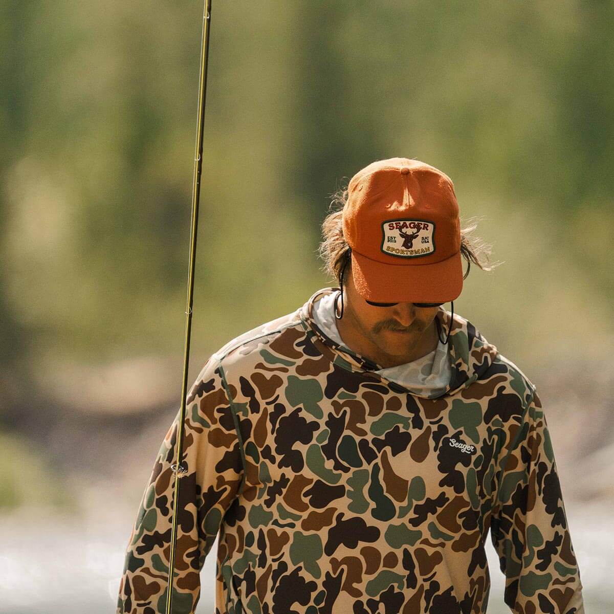 Seager Sportsman Hat Orange OS