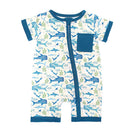 Emerson and Friends Shortie Baby Romper  SharkFriends 0-3M