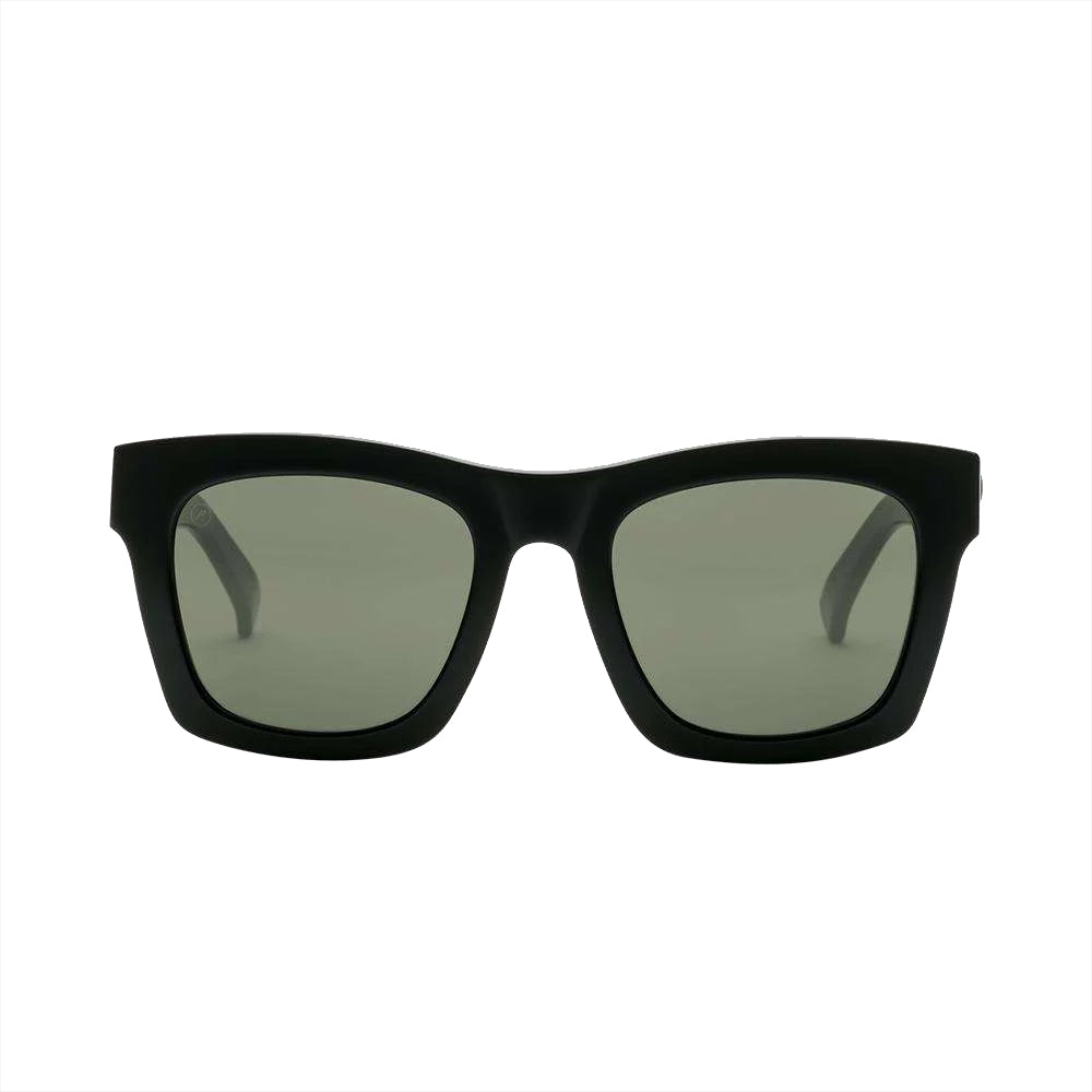 Electric Polarized Crasher Sunglasses Gloss Black Ohm Grey Oversized