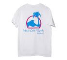 Island Water Sports Script Logo Delray S/S Tee Blue-Pink-White S