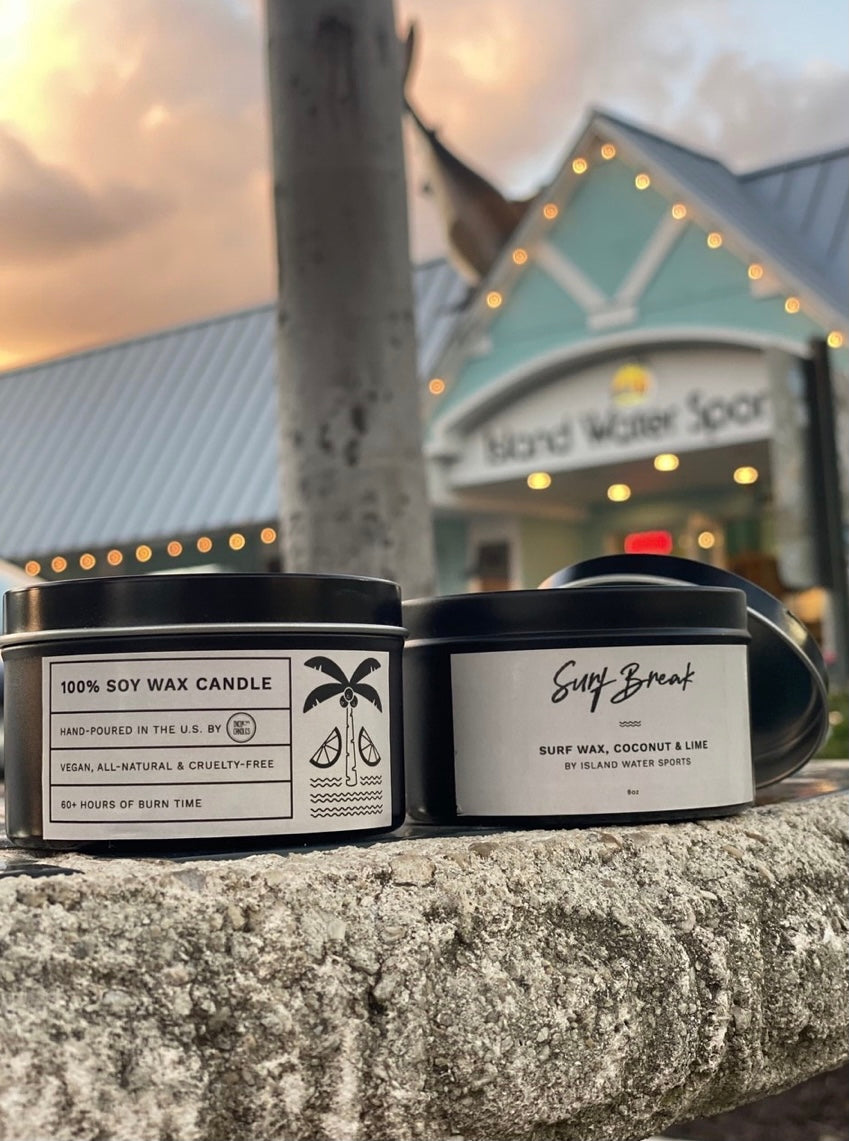 Surf Break Candle surf wax and coconut lime scented