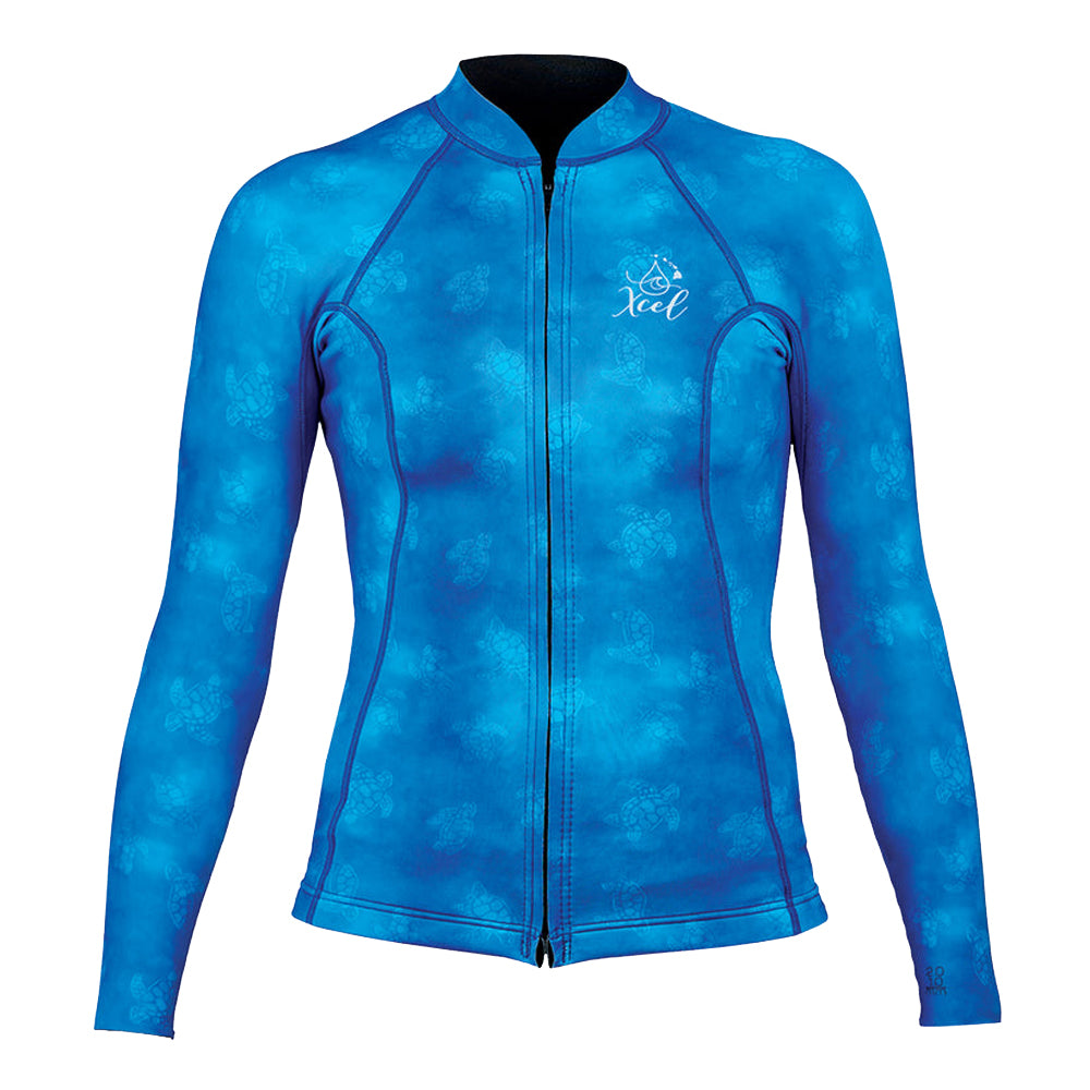 Xcel Water Inspired Axis 2/1mm LS Front Zip Womens Wetsuit Jacket HNU-Honu 8