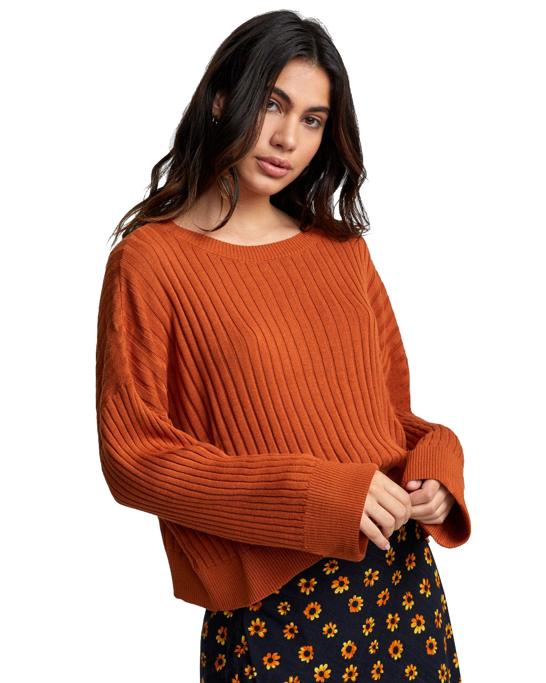 RVCA Sydney Sweater  DOR-DarkOrange S