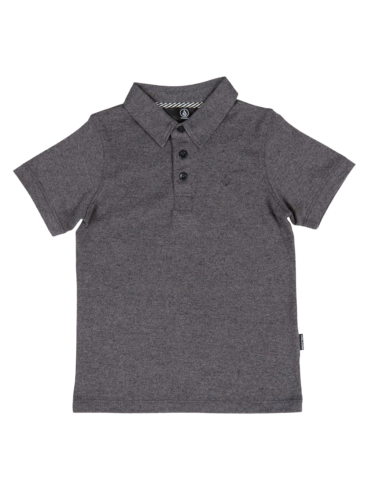 Volcom Wowzer Short Sleeve Kids Polo Shirt STH-Stealth 6