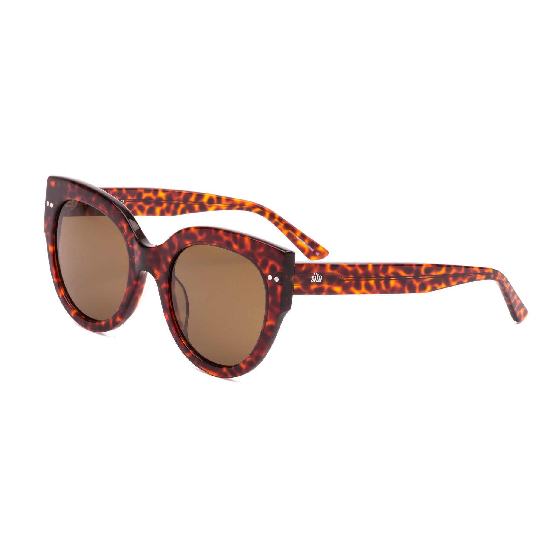 Sito Good Life Polarized Sunglasses Cheetah Brown