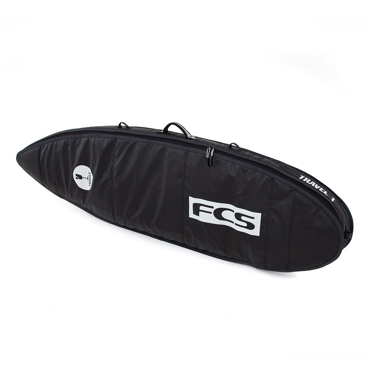 FCS Travel 1 All Purpose Boardbag Black-Grey 6ft7in