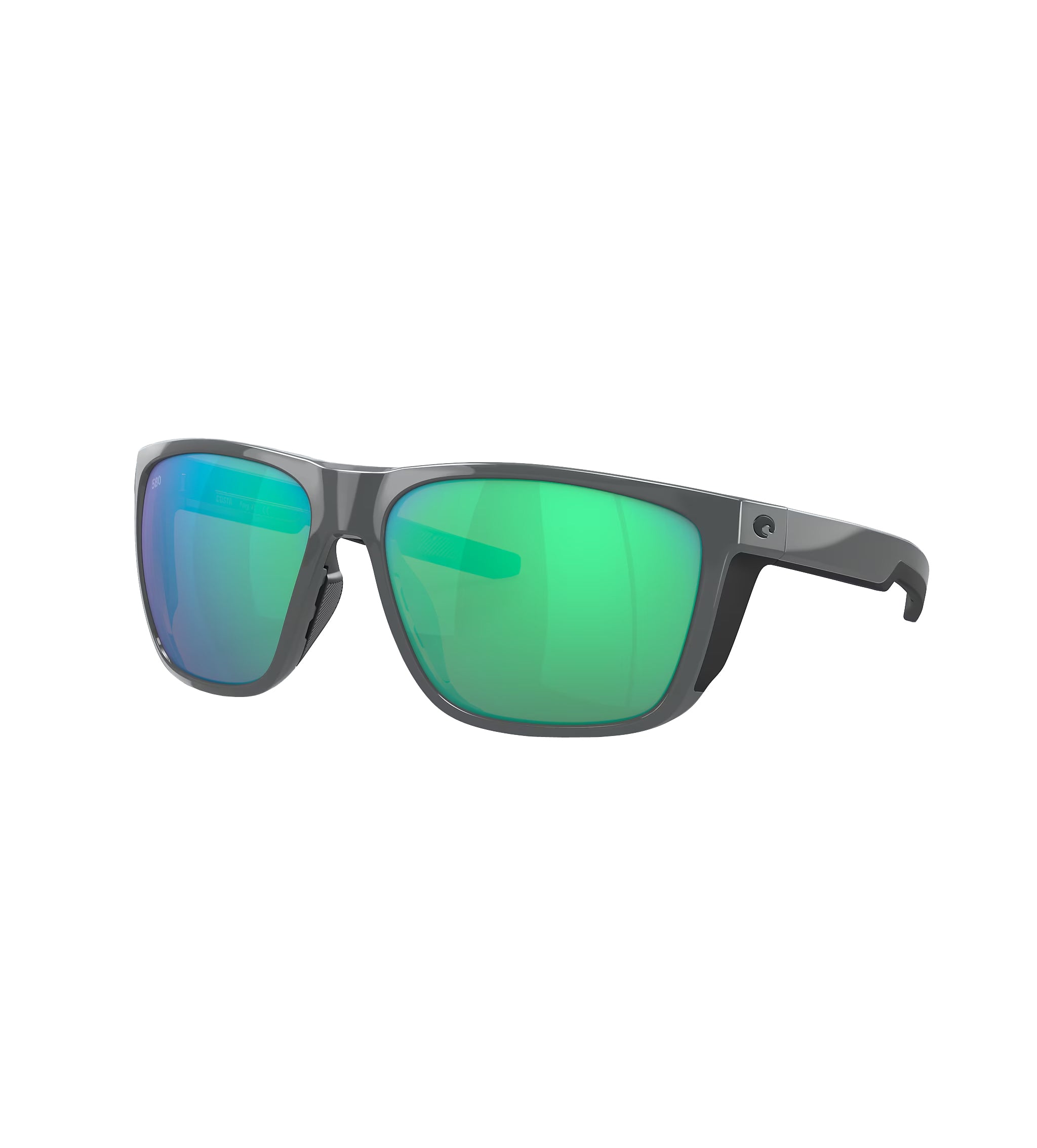 Costa Del Mar Ferg XL Sunglasses ShinyGray GreenMirror 580G