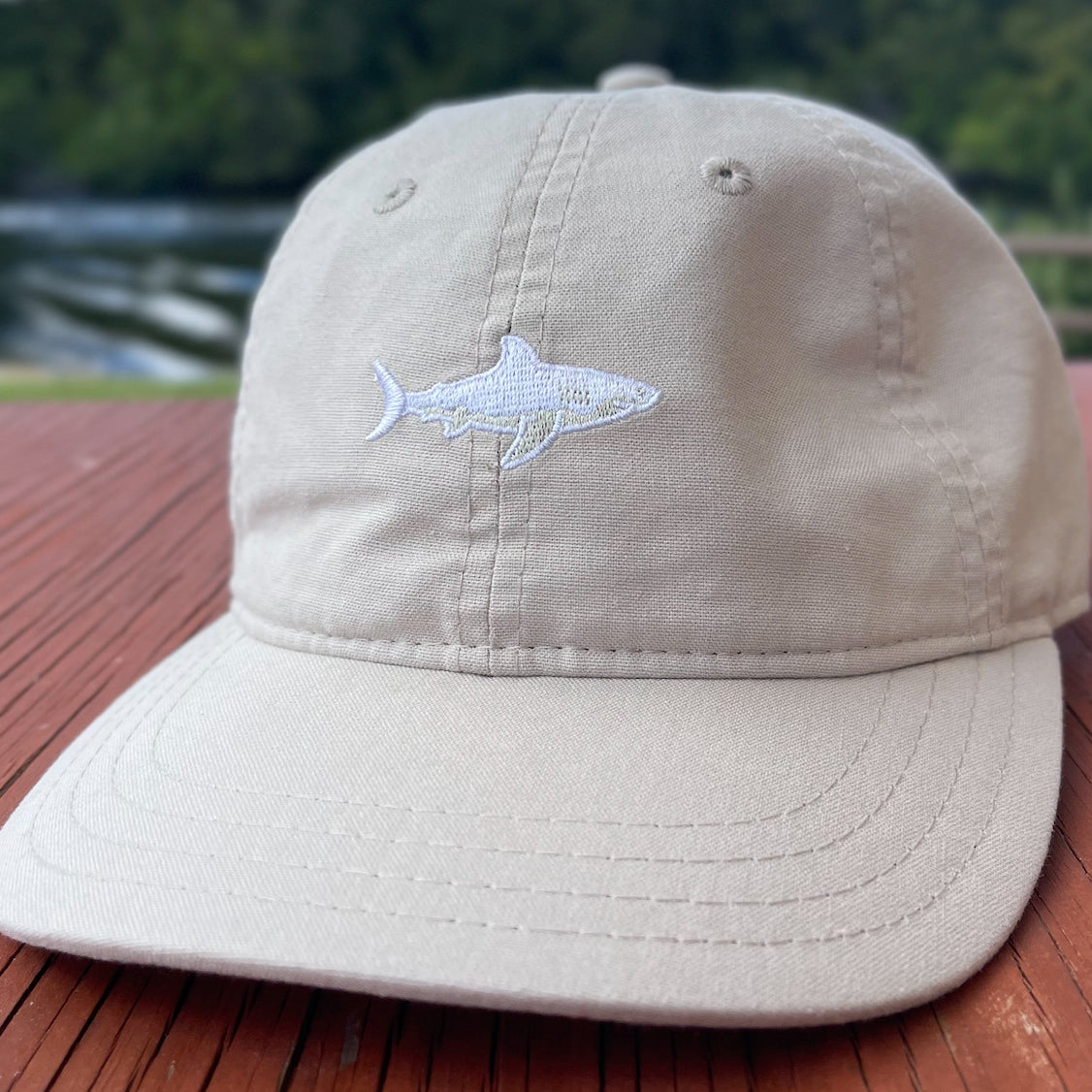 Island Water Sports Low Profile Shark Hat Stone OS