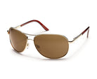 SunCloud Aviator Polarized Sunglasses Gold Brown Aviator