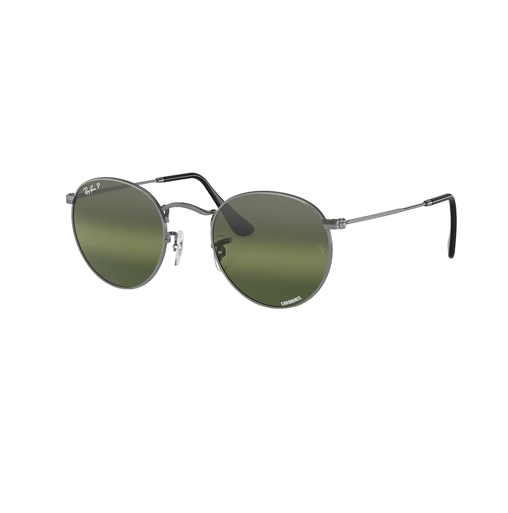 Ray Ban Round Metal Polarized Sunglasses Gunmetal clearGradientDark Round