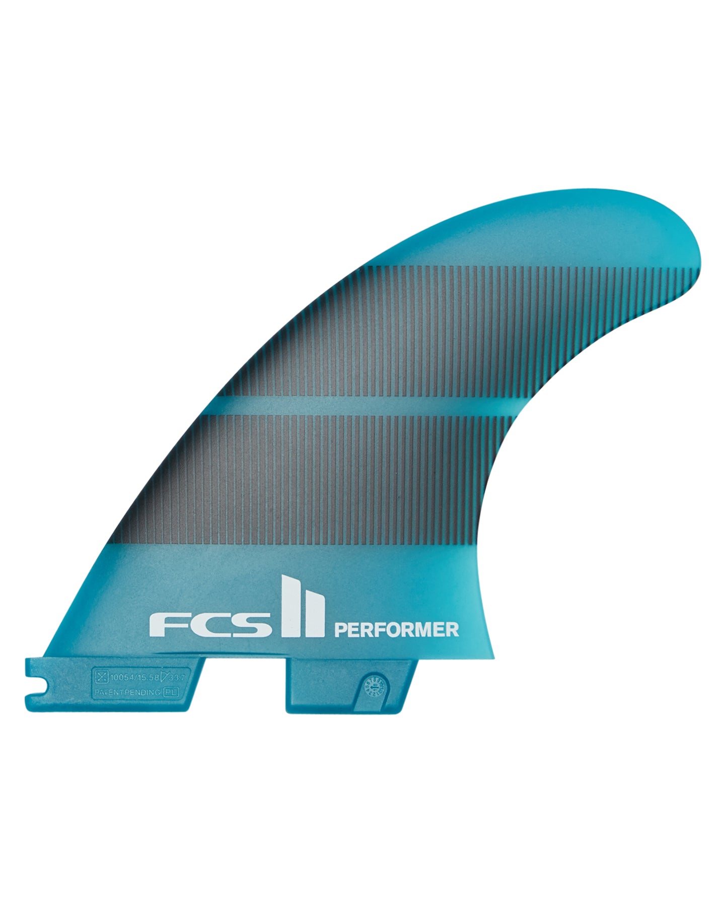 FCS 2 Performer Neo Glass Tri-Fin Set Teal Gradient L