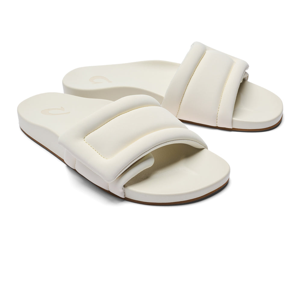 Olukai Sunbeam Slide Womens Sandal 1818-Off White-Off White 11
