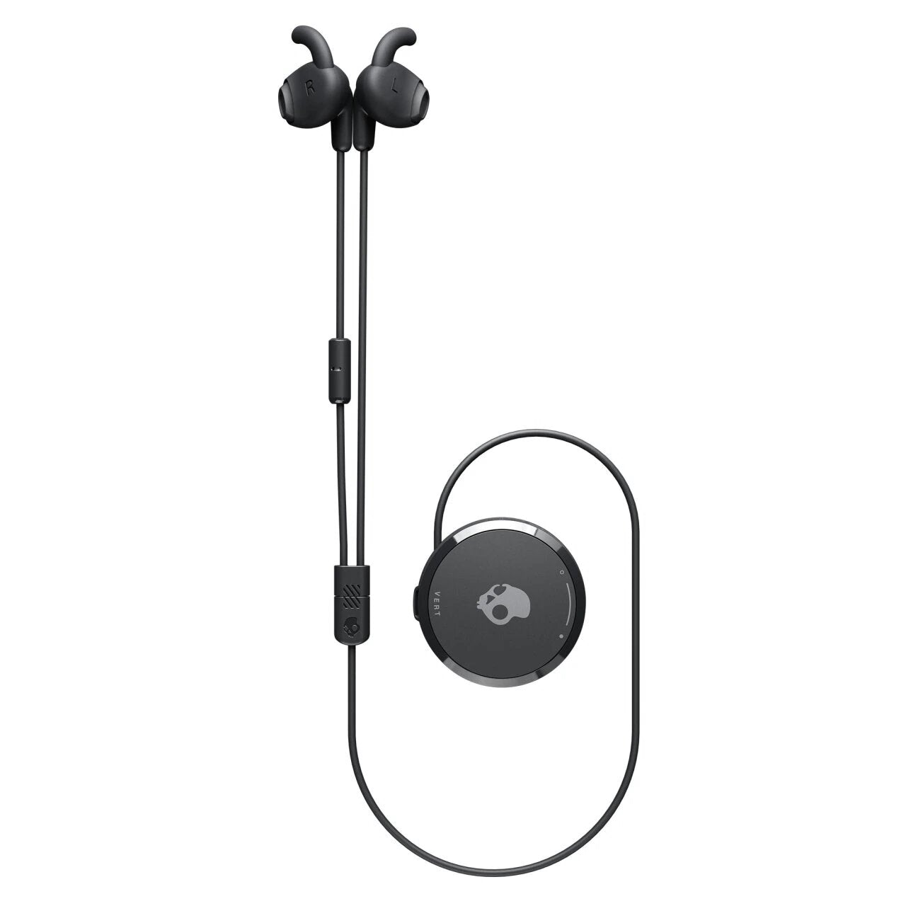 Skullcandy Vert Clip-Anywhere Wireless Earbuds Black-Black-Gray