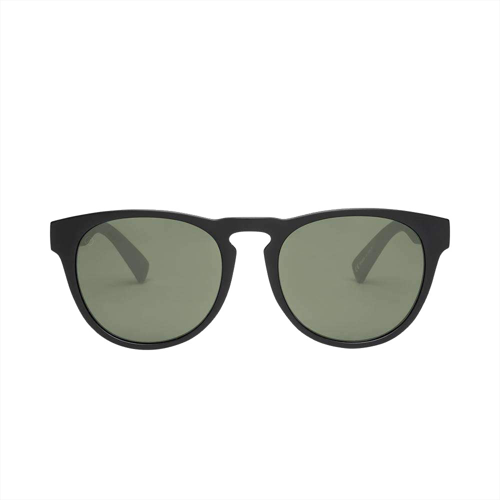Electric Nashville Polarized Sunglasses Matte-Black Ohm-Grey Round