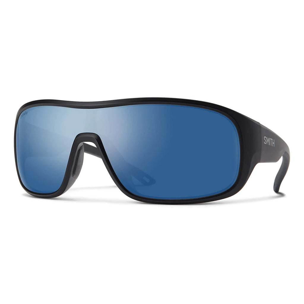 Smith Spinner Polarized Sunglasses MatteBlack BlueMirror