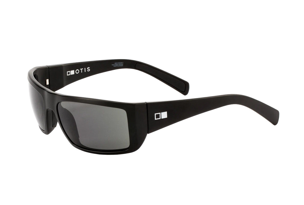 Otis Portside L.I.T. Polarized Sunglasses MatteBlack Grey Square