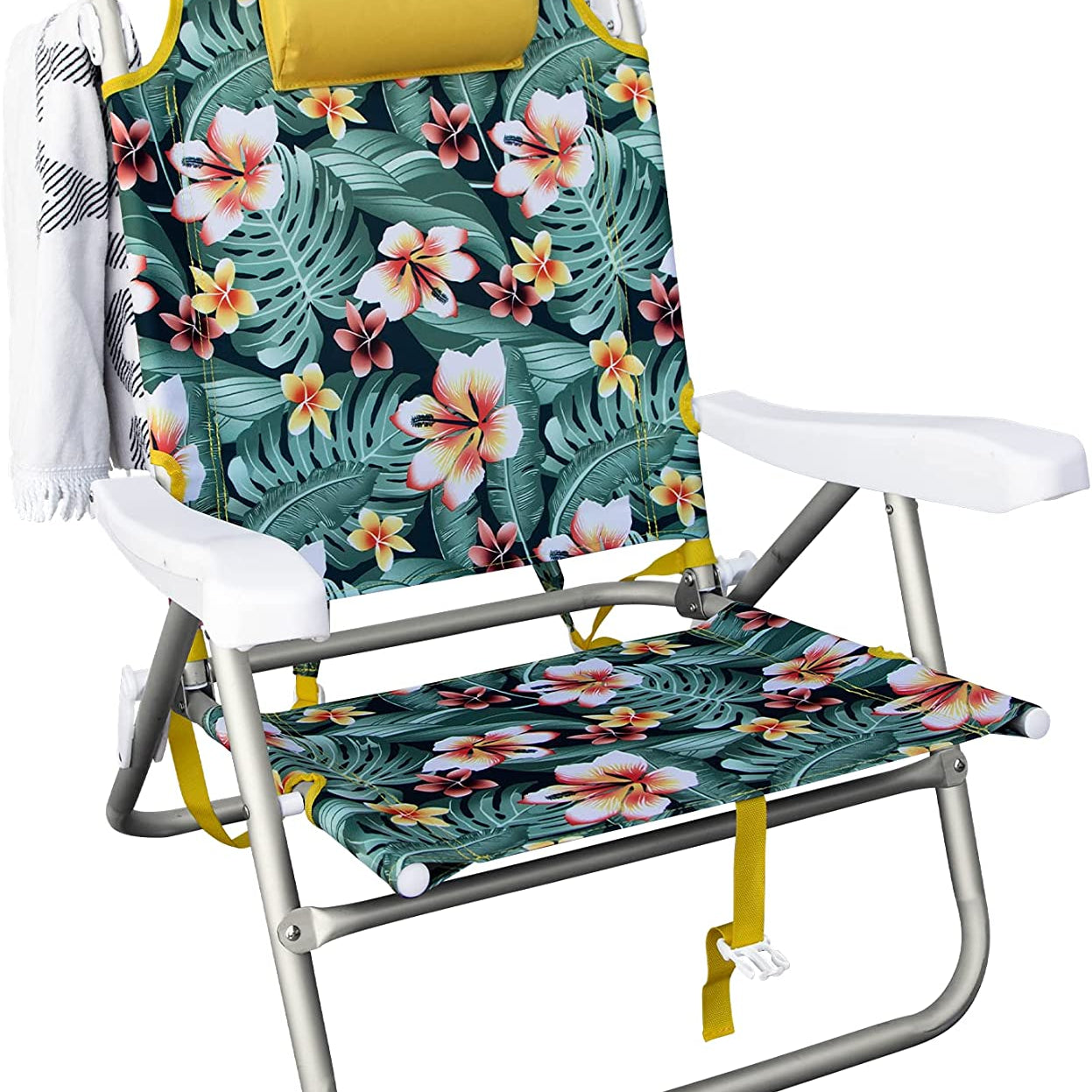Hurley Backpack Beach Chair CabanaGray