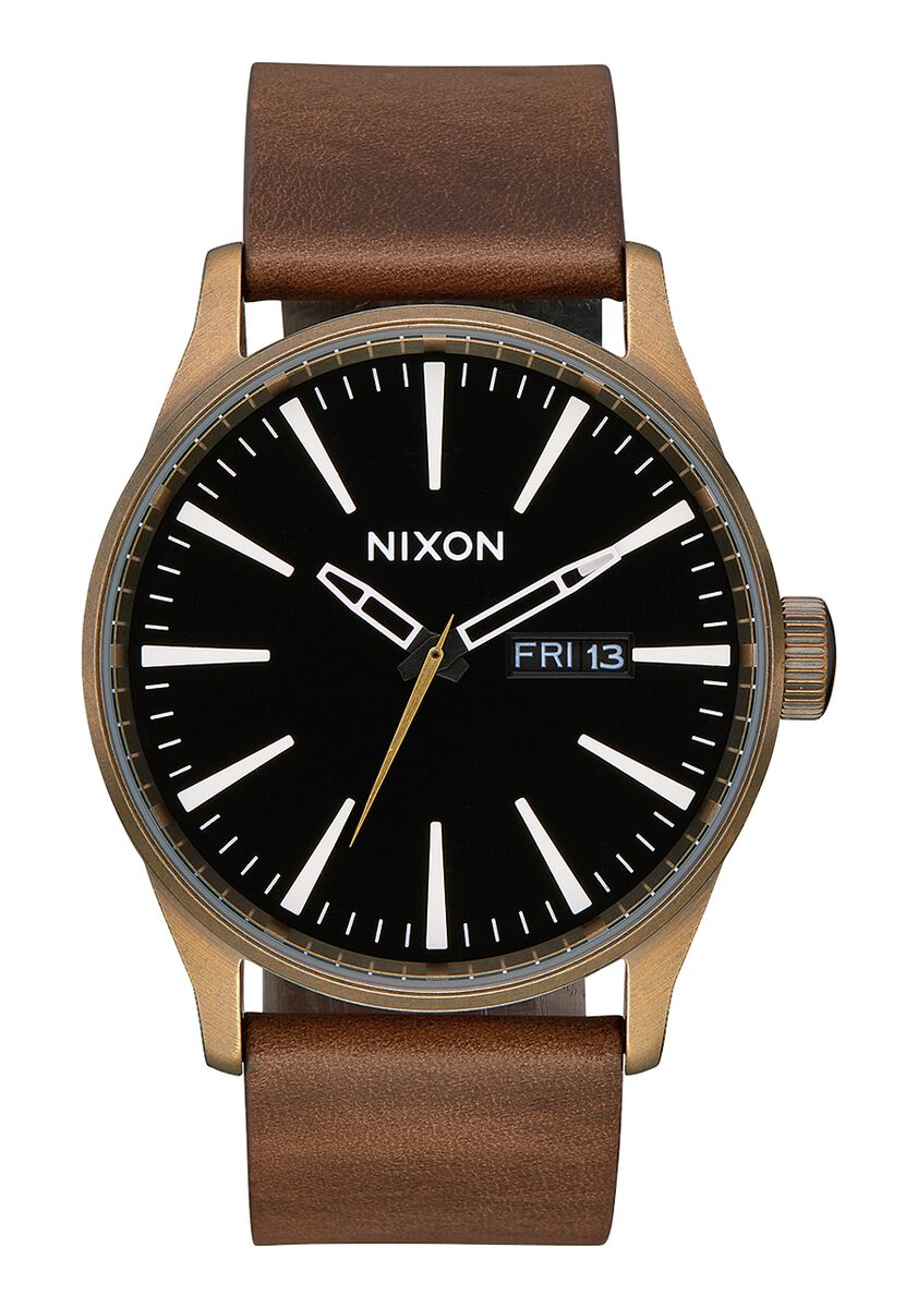 Nixon The Sentry Leather Watch