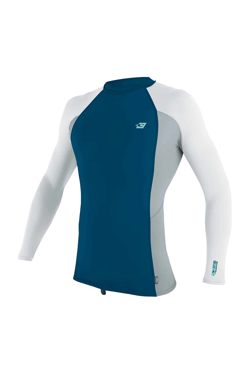 O'Neill Premium Skins LS Rashguard UltraBlue-Coolgry XXL