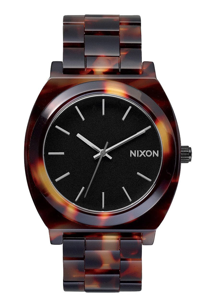 Nixon The Time Teller Acetate Watch 646-Tortoise