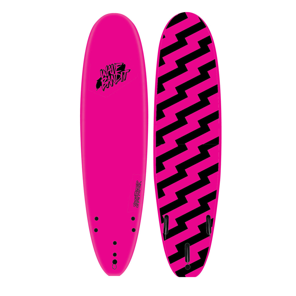 Wave Bandit EZ Rider Surfboard PK22-Pink 8ft0in