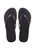 Havaianas Slim Crystal SW 2 Womens Sandal 0090-Black 9