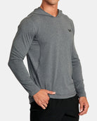 RVCA Sport Vent LS Hood CCH-Charcoal Heather S