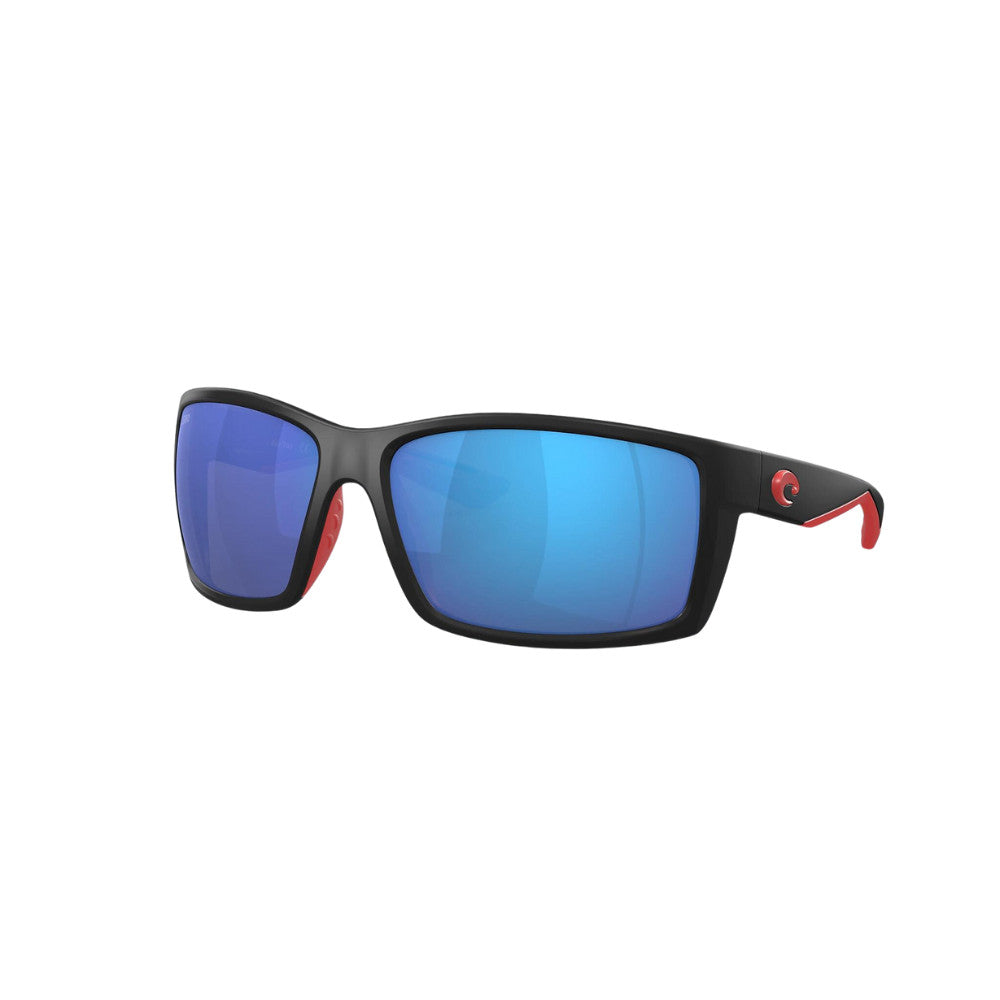 Costa Del Mar Reefton Polarized Sunglasses 197RaceBlack BlueMirror 580G