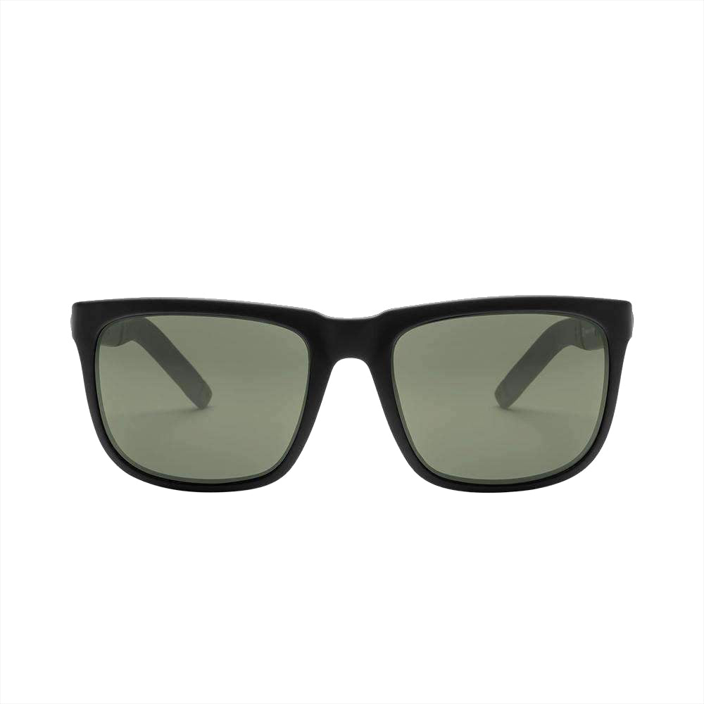 Electric Knoxville Sport Polarized Sunglasses Matte Black Ohm Grey Square