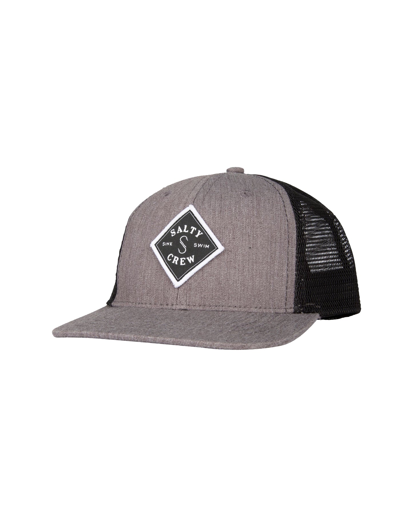 Salty Crew Sealine Boys Retro Trucker Hat Heather Grey One Size