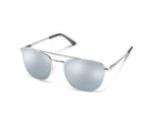 SunCloud Fairlane Polarized Sunglasses MatteSilver SilverMirror Aviator