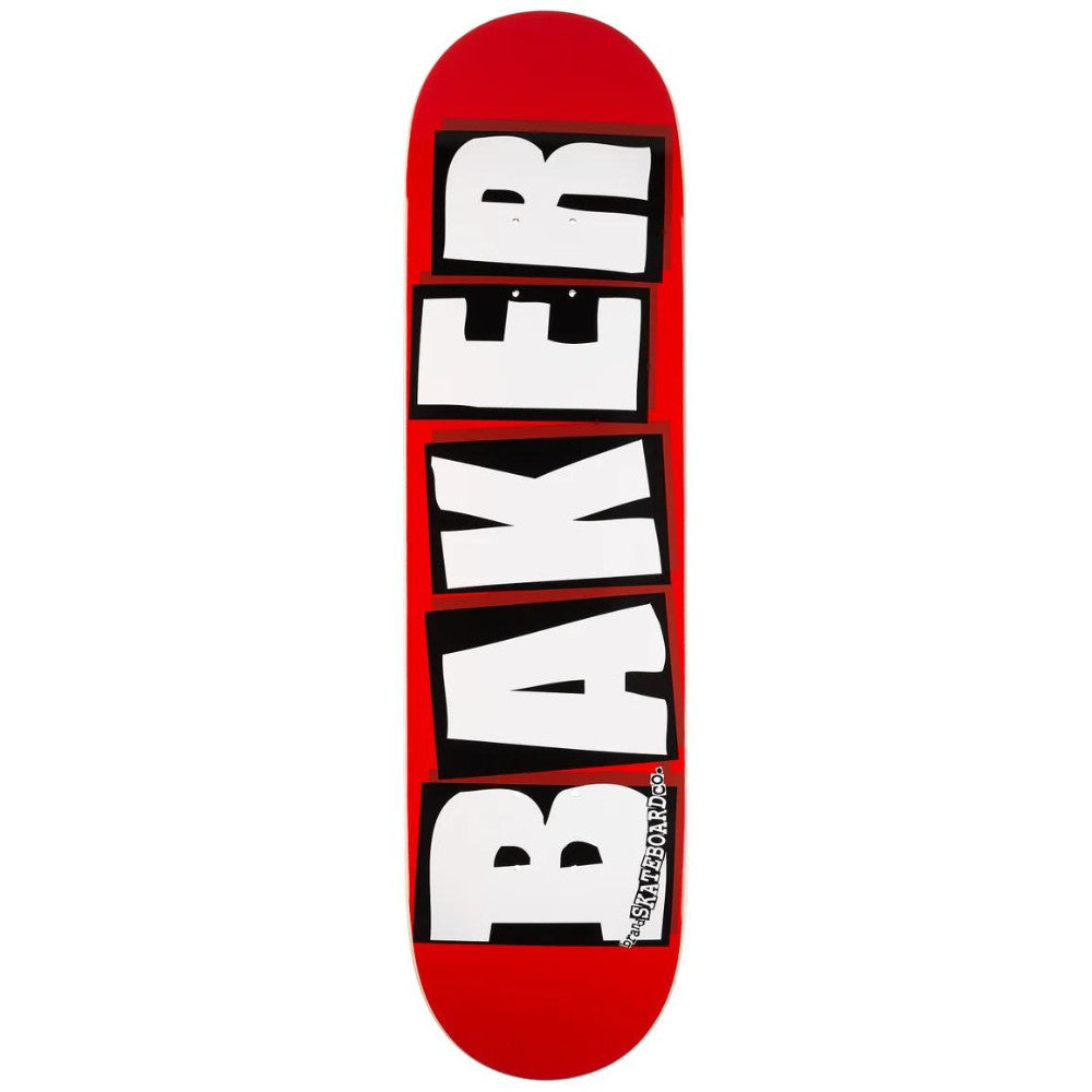 Baker Brand Logo Deck RED/WHT 8.12"