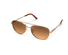 SunCloud Callsign Polarized Sunglasses RoseGold Brown Aviator